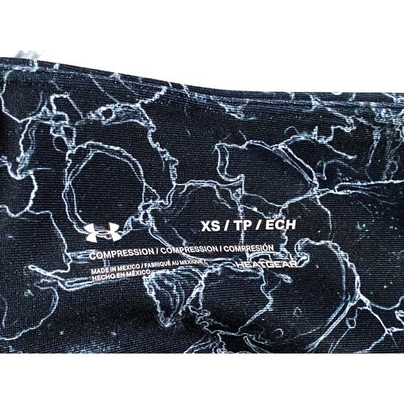 Under Armour Compression Heat Gear Black Leggings Capri Mesh Panel Womens XS - Picture 7 of 8